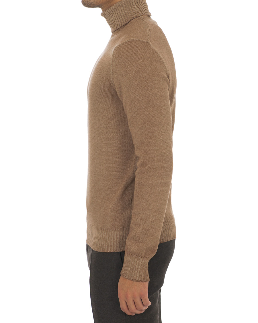 Men | Sweaters & Knitwear | Gran Sasso | Vintage Merino Knitted Rollneck Camel