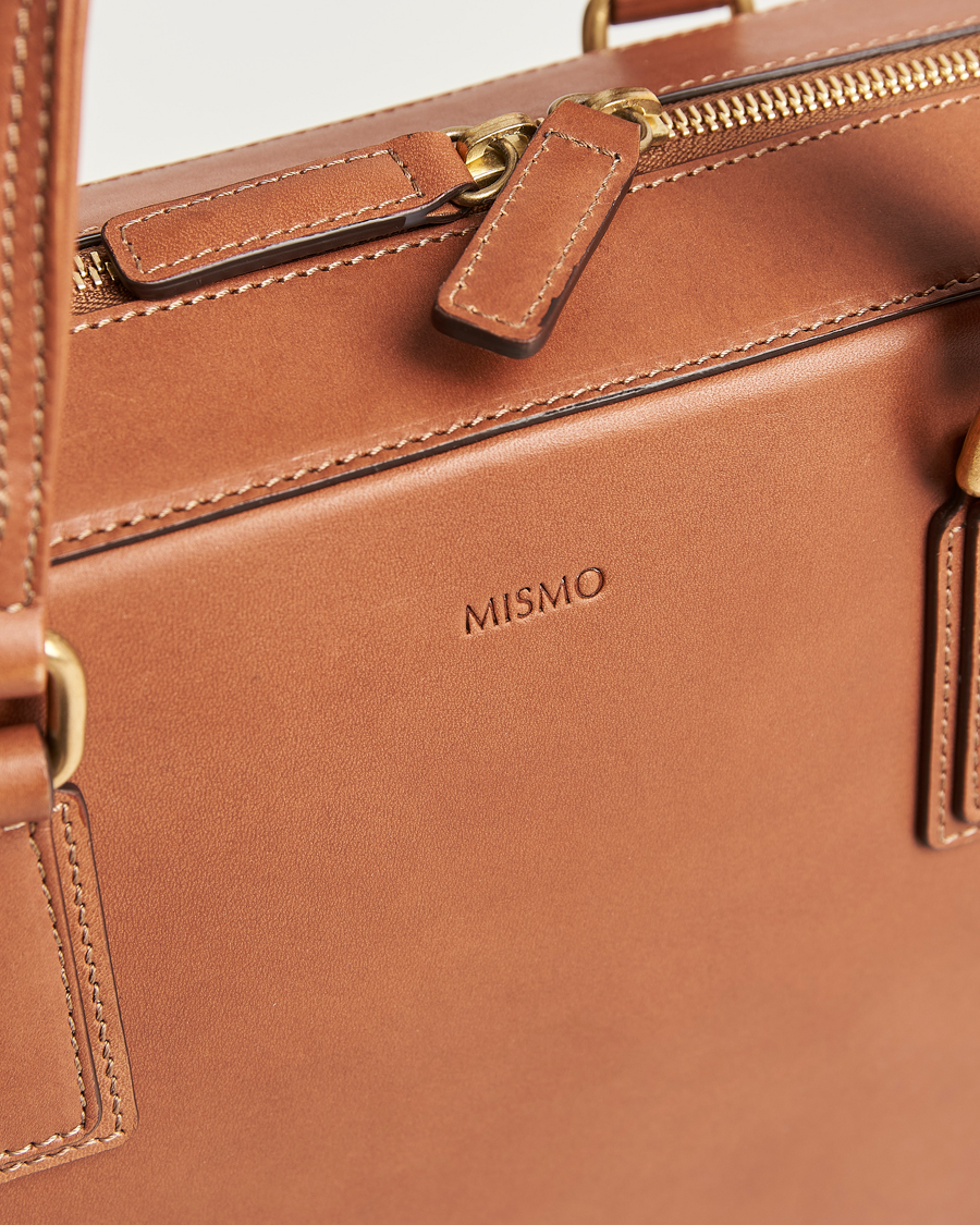 Men | Bags | Mismo | Morris Full Grain Leather Briefcase Tabac