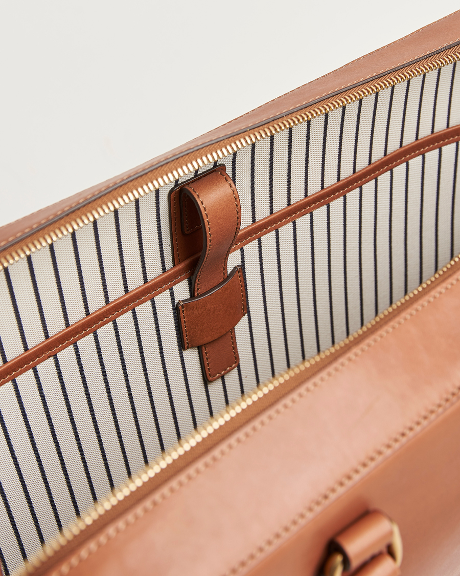 Men | Bags | Mismo | Morris Full Grain Leather Briefcase Tabac