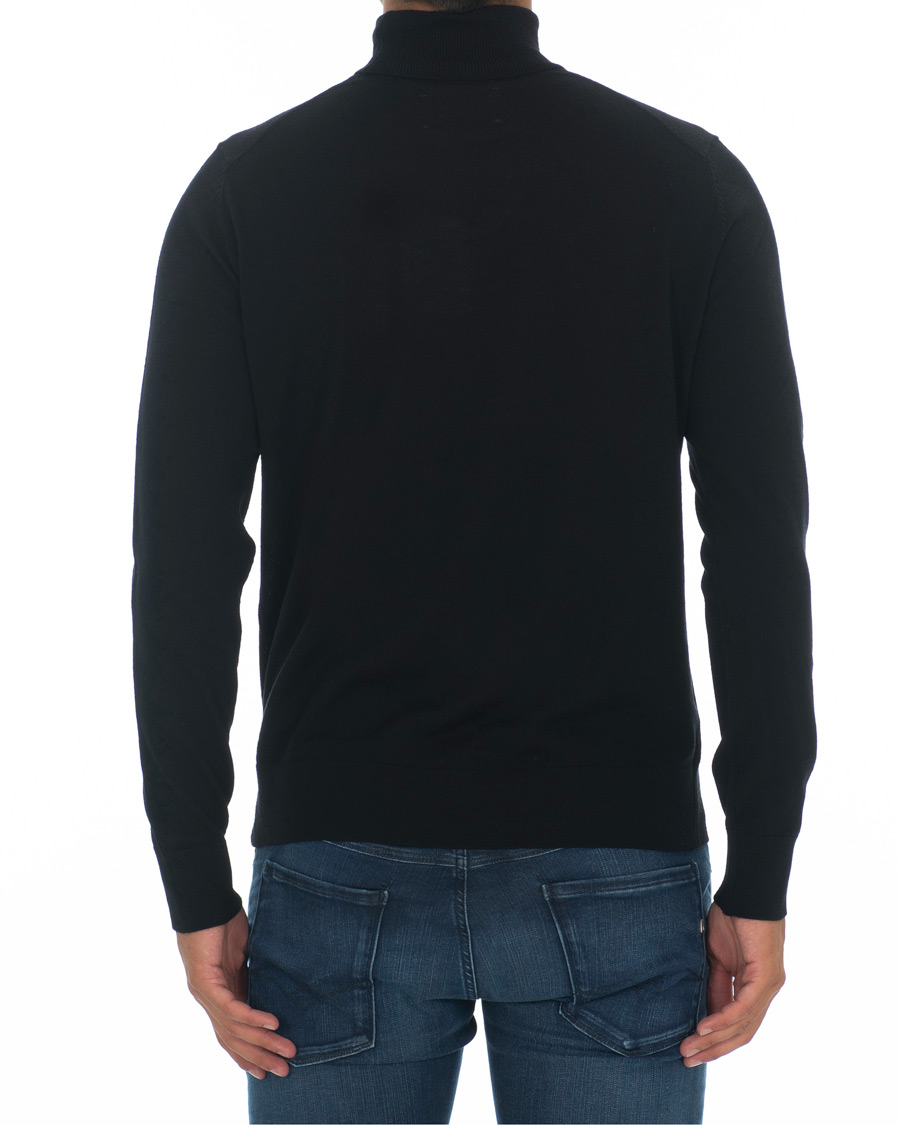 Men | Sweaters & Knitwear | Samsøe Samsøe | Samsøe & Samsøe Flemming Superfine Merino Wool Roll Neck Black
