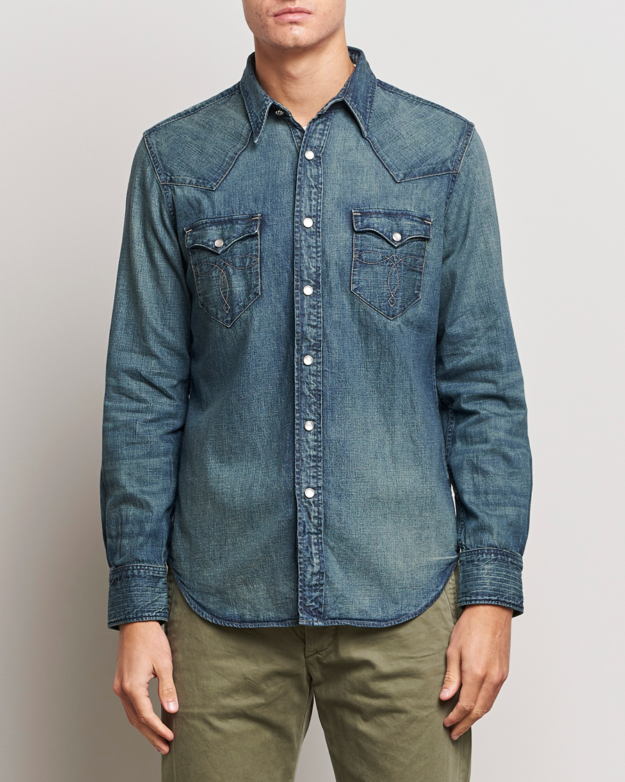 Men | Shirts | RRL | Buffalo Western Shirt Dark Wash