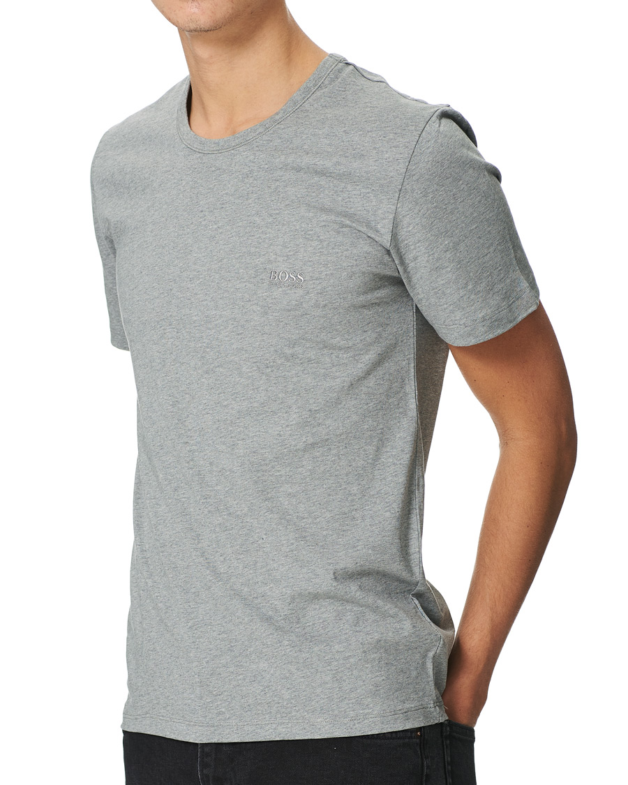 Men | T-Shirts | BOSS BLACK | BOSS 3-Pack Crew Neck Tee Grey/White/Black
