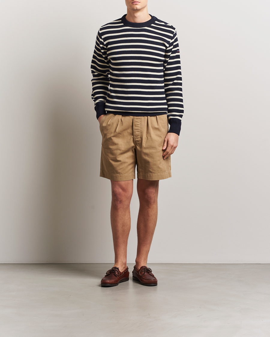 Men | Sweaters & Knitwear | Armor-lux | Fouesnant Classic Sweater Rich Navy/Nature