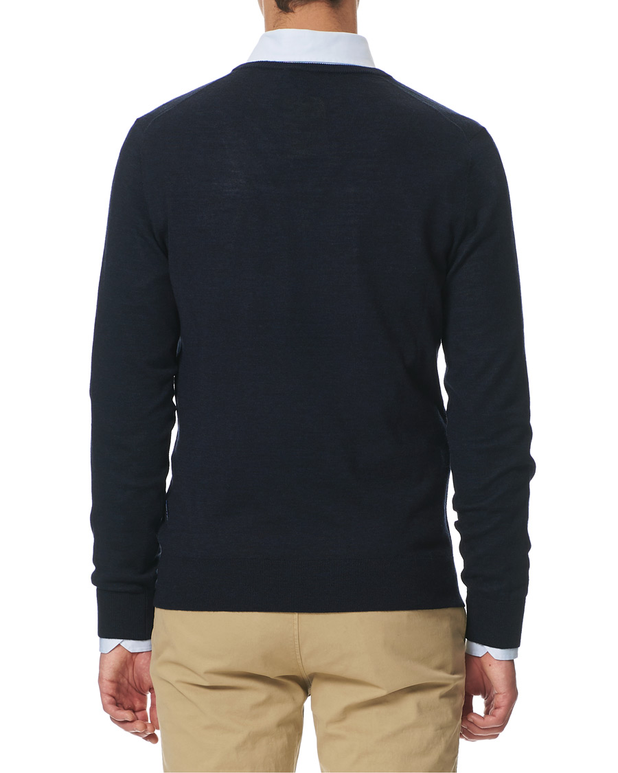 Men | Sweaters & Knitwear | Tiger of Sweden | Rael V-Neck Pullover Navy