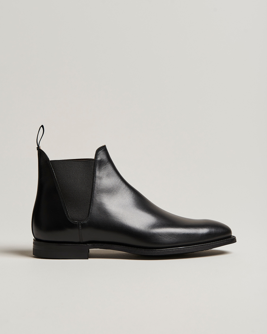 Men | Boots | Crockett & Jones | Chelsea 8 City Sole Black Calf