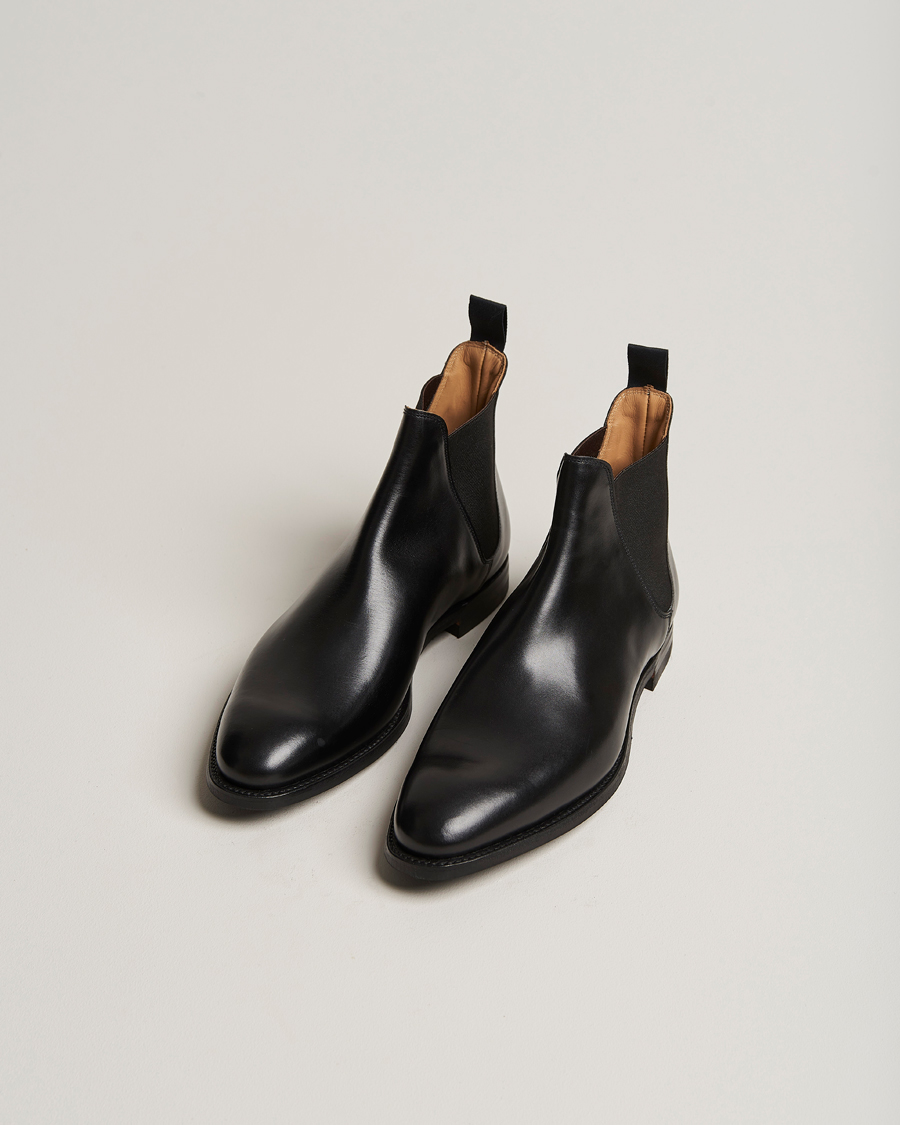 Men | Boots | Crockett & Jones | Chelsea 8 City Sole Black Calf