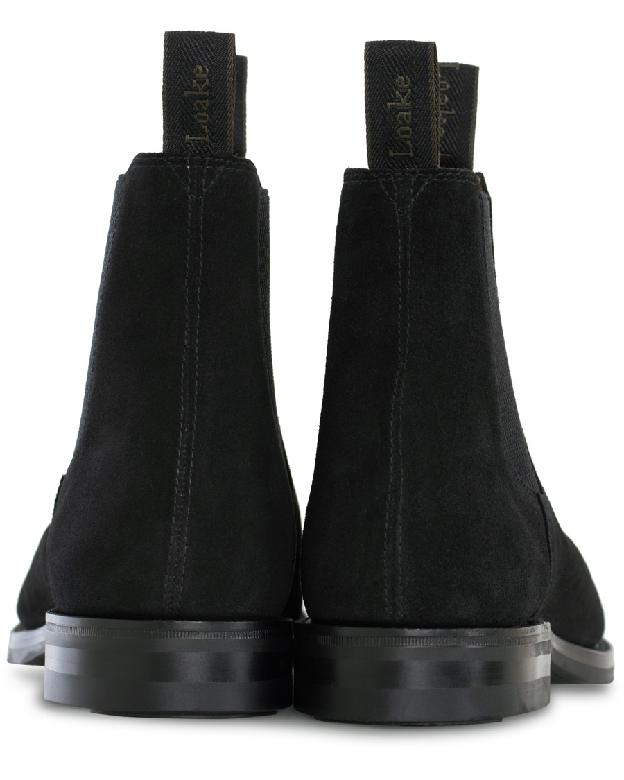 Men | Loake 1880 Chatsworth Chelsea Boot Black Suede | Loake 1880 | Chatsworth Chelsea Boot Black Suede