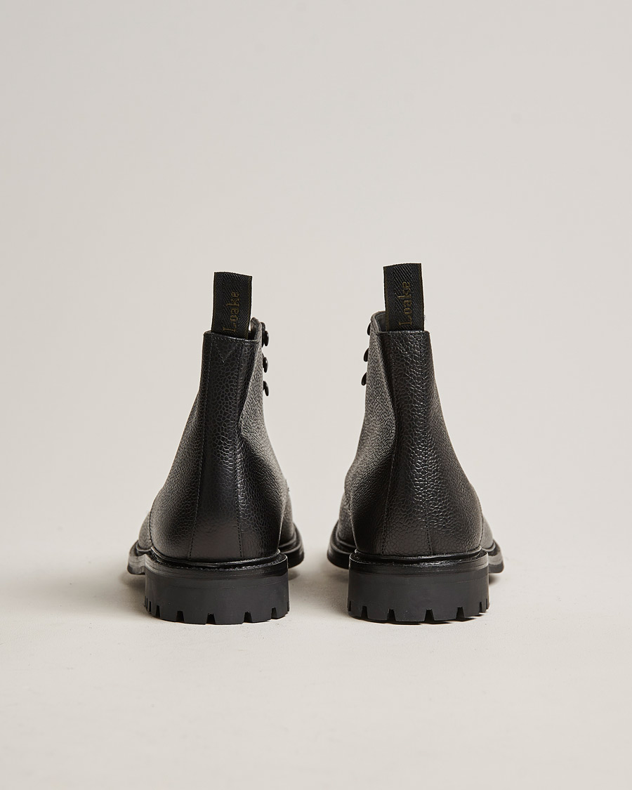 Men | Boots | Loake 1880 | Sedbergh Derby Boot Black Calf Grain