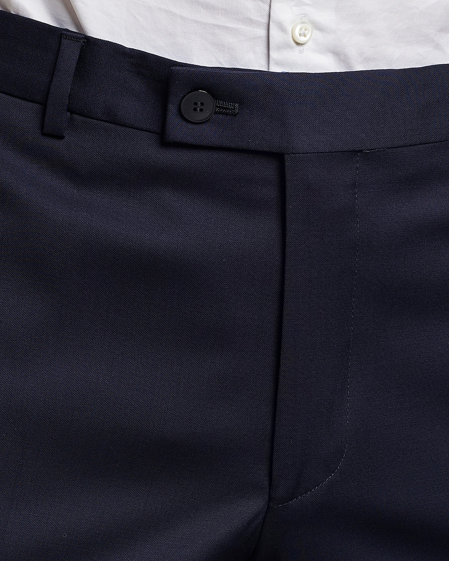 Men | Trousers | Morris | Prestige Wool Suit Trousers Navy