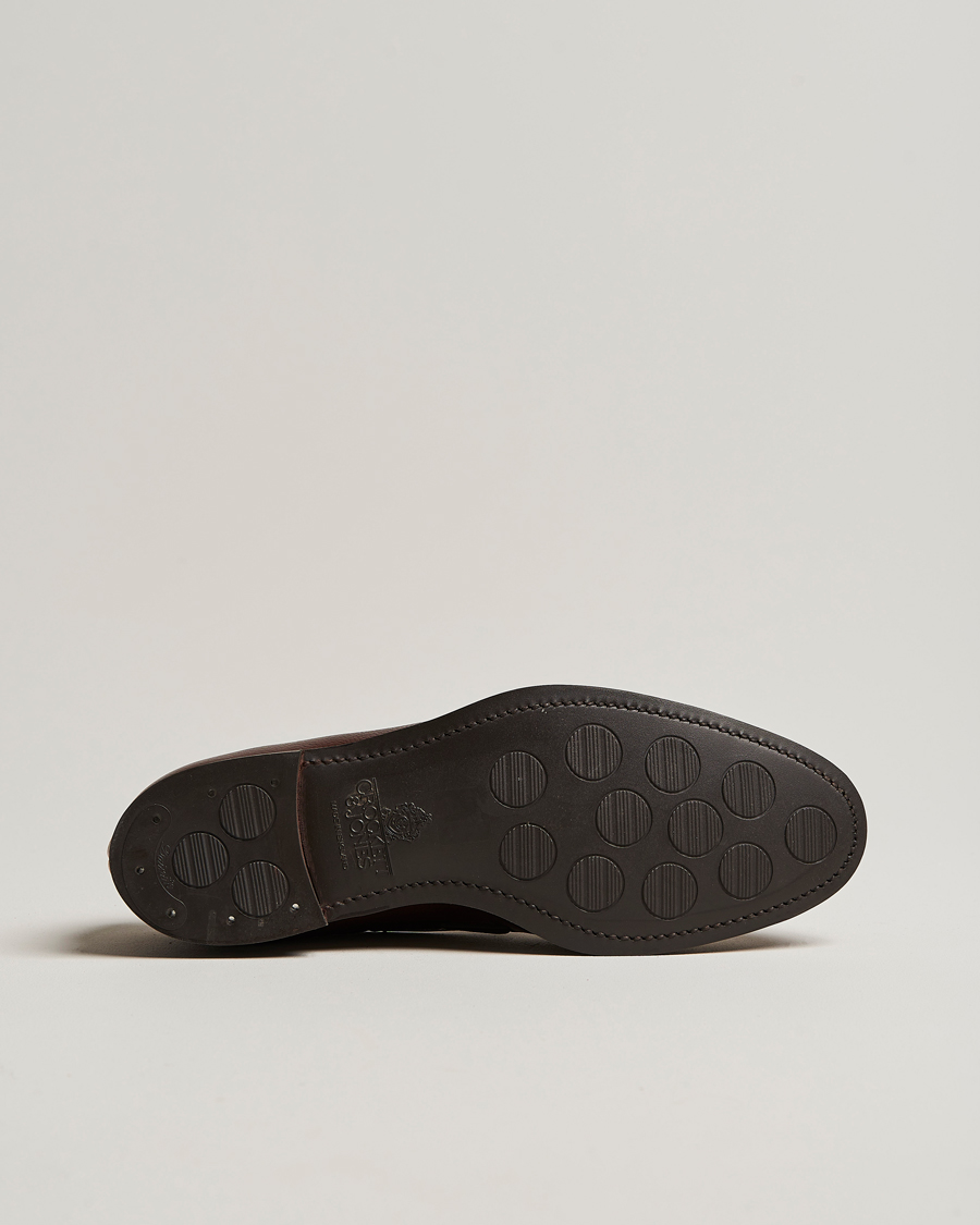 Men | Loafers | Crockett & Jones | Cavendish 2 City Sole Dark Brown Grain