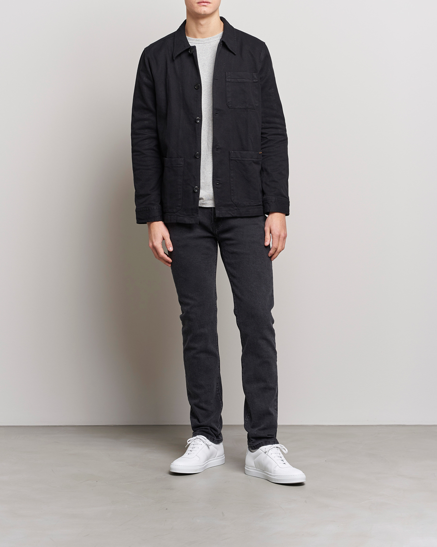 Men | Jeans | Jeanerica | SM001 Slim Jeans Used Black