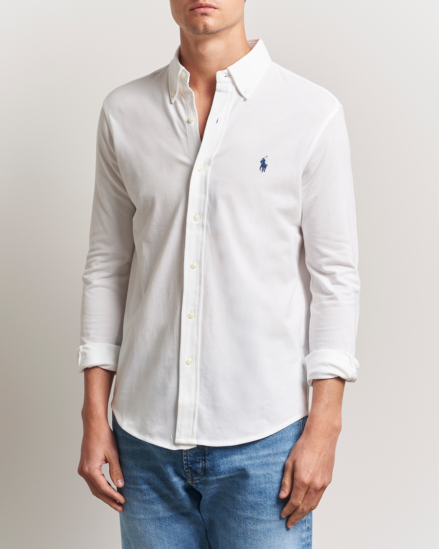 Men | Shirts | Polo Ralph Lauren | Featherweight Mesh Shirt White