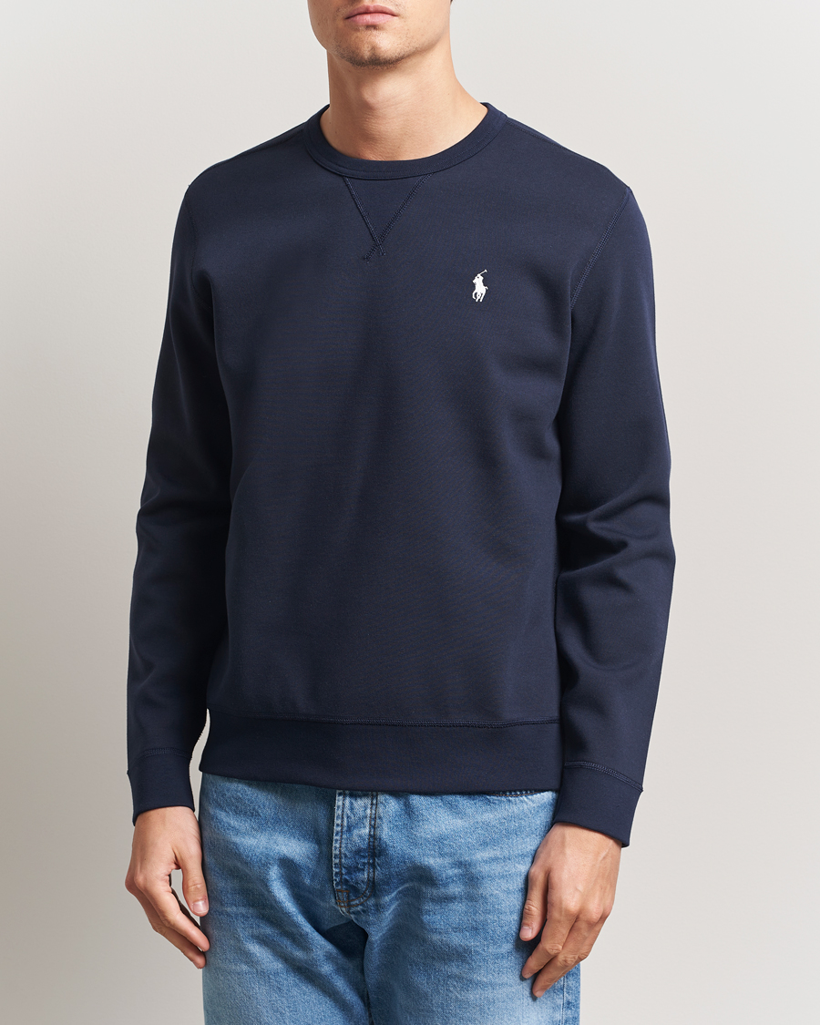 Men | Sweaters & Knitwear | Polo Ralph Lauren | Tech Crew Neck Sweatshirt Aviator Navy
