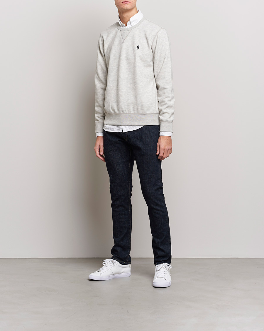Men | Sweaters & Knitwear | Polo Ralph Lauren | Tech Crew Neck Sweatshirt Light Sport Heather