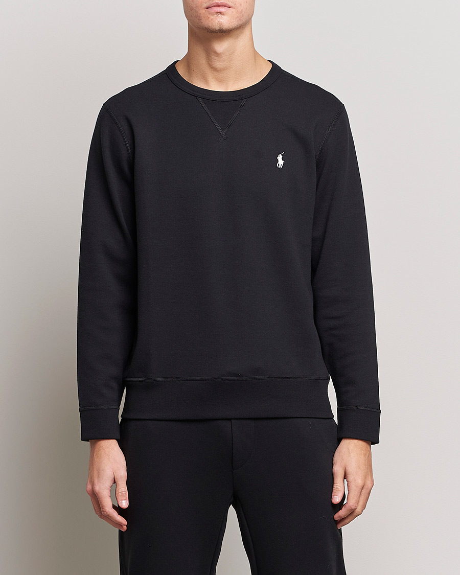 Men | Sweaters & Knitwear | Polo Ralph Lauren | Tech Crew Neck Sweatshirt Black