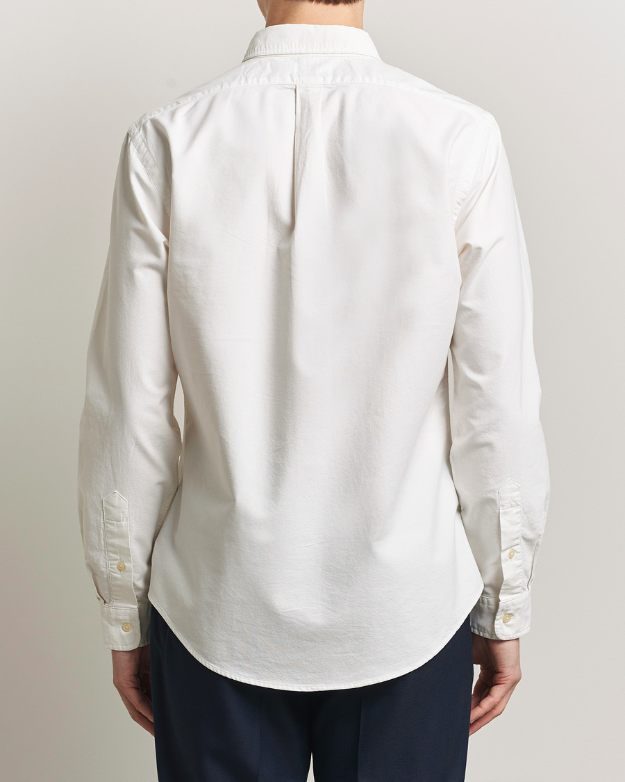 Men | Shirts | Polo Ralph Lauren | Slim Fit Garment Dyed Oxford Shirt White