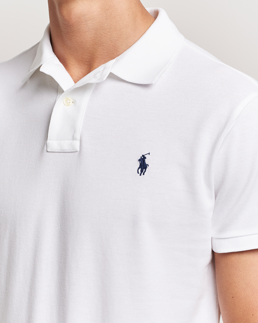 Men | Polo Shirts | Polo Ralph Lauren | Custom Slim Fit Polo White