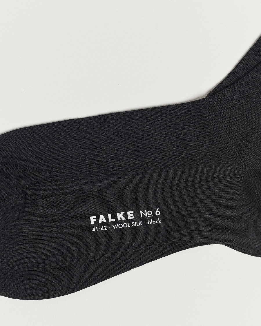 Men | Underwear & Socks | Falke | No. 6 Finest Merino & Silk Socks Black