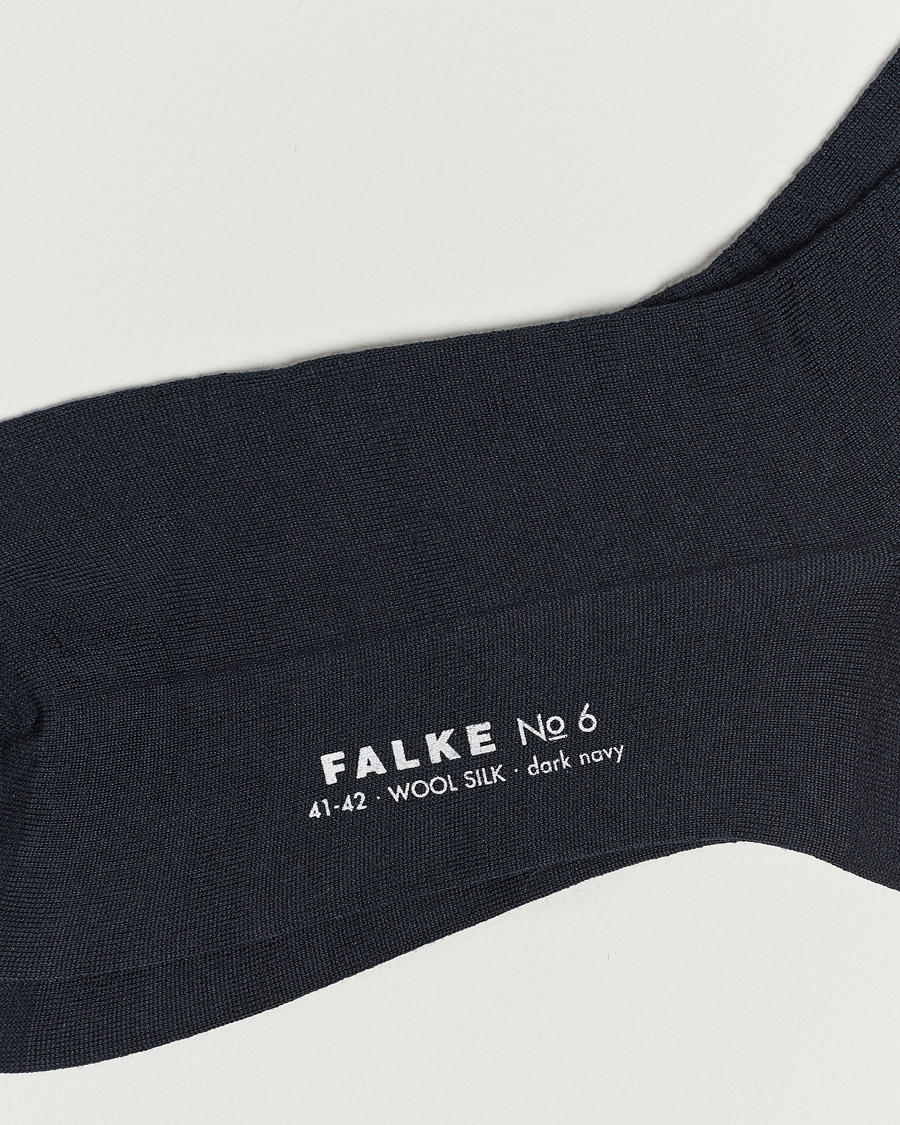 Men | Underwear & Socks | Falke | No. 6 Finest Merino & Silk Socks Dark Navy