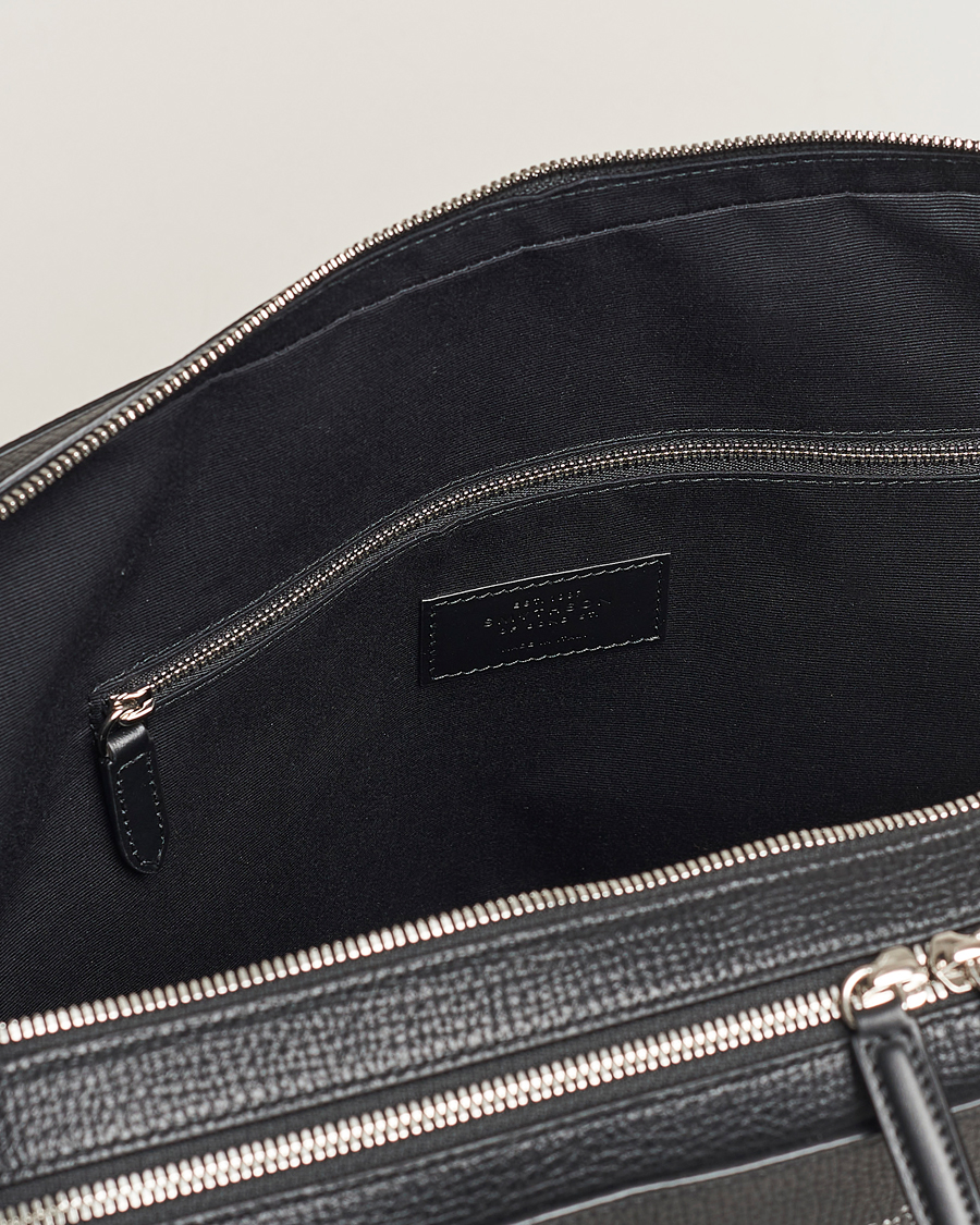 Men | Bags | Smythson | Ludlow Large Briefcase With Zip Front Black