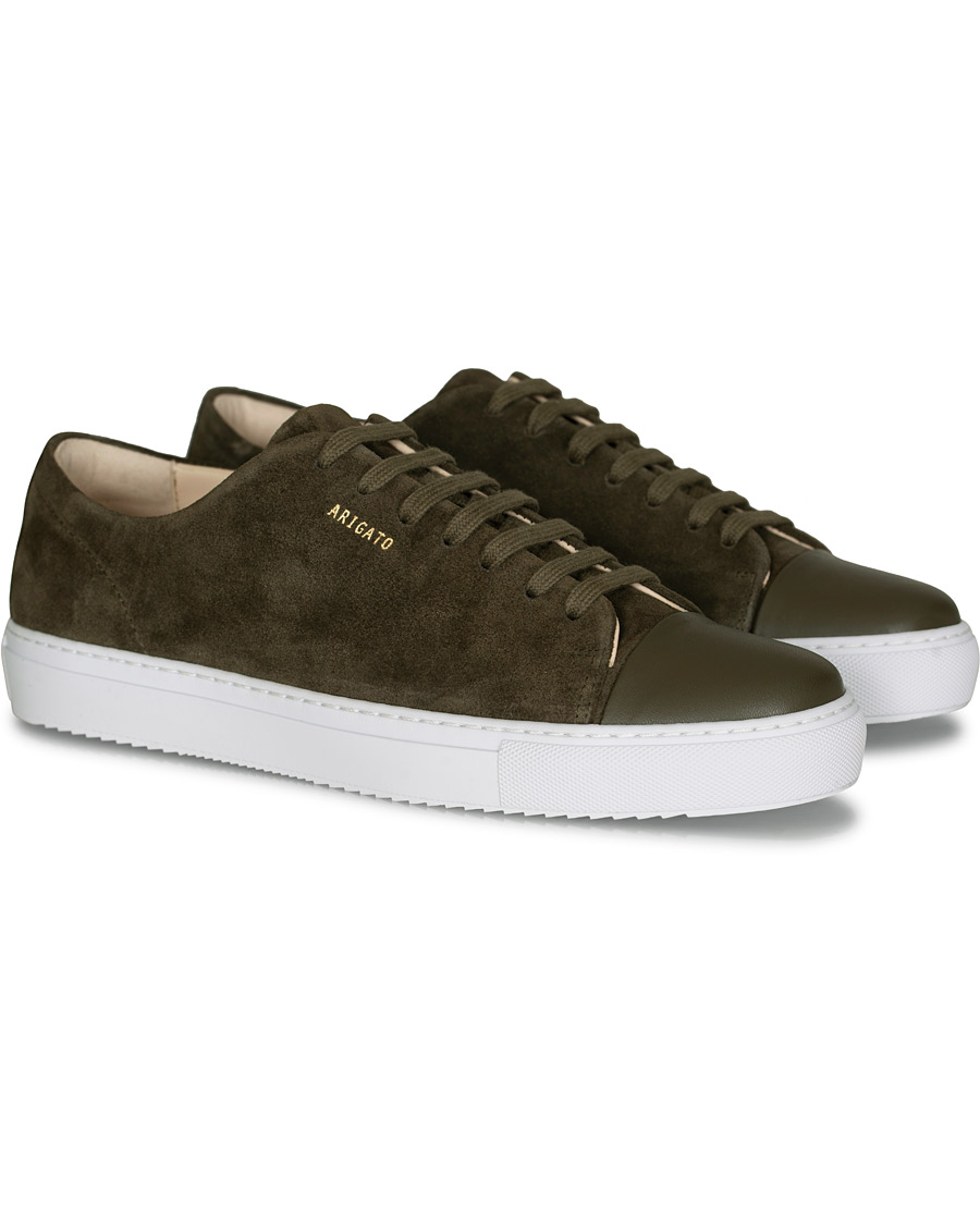 Men | Axel Arigato Cap Toe Sneaker Military Green Suede | Axel Arigato | Cap Toe Sneaker Military Green Suede