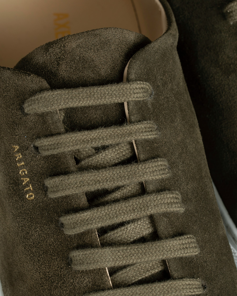 Men | Axel Arigato Cap Toe Sneaker Military Green Suede | Axel Arigato | Cap Toe Sneaker Military Green Suede