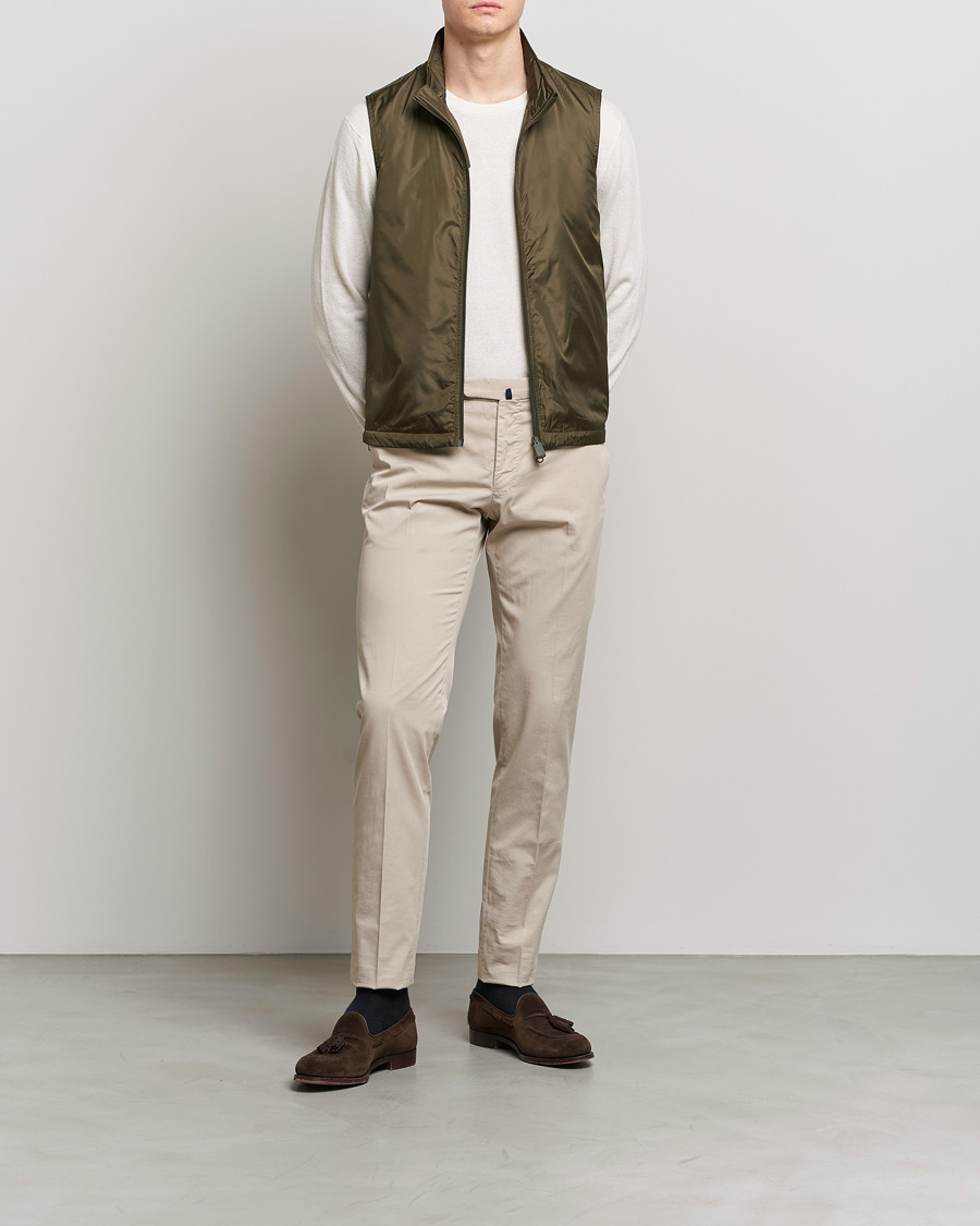 Men | Gilets | Aspesi | Vernes Nylon Gilet Dark Military