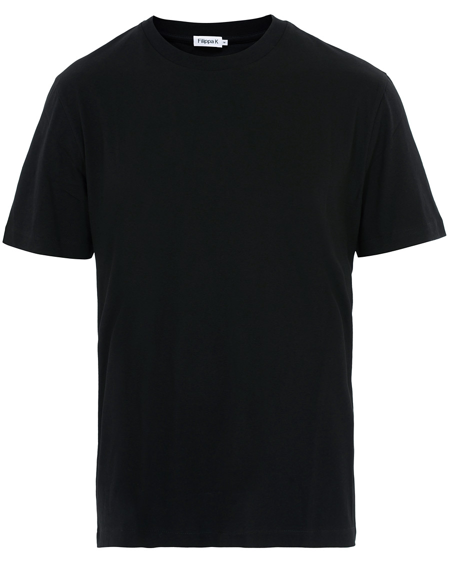 Men | T-Shirts | Filippa K | Single Jersey Regular Tee Black