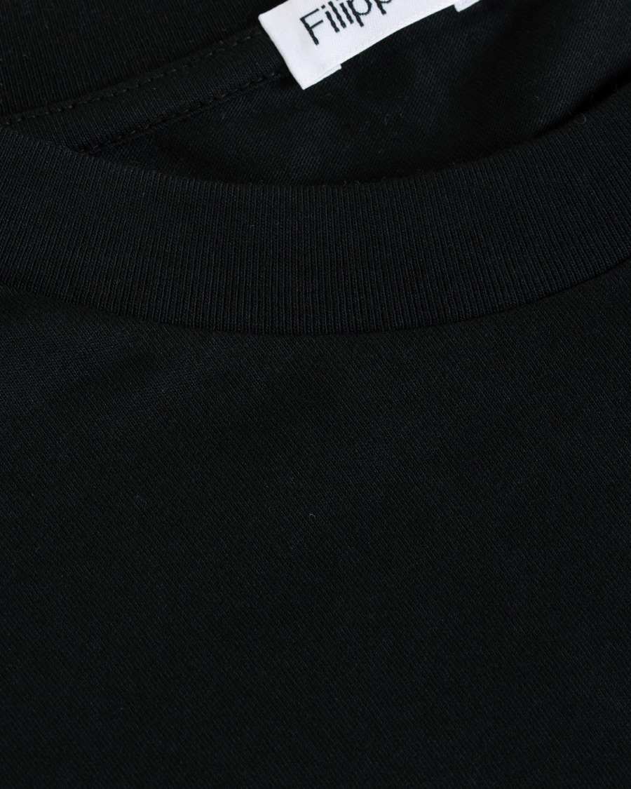 Men | T-Shirts | Filippa K | Single Jersey Regular Tee Black