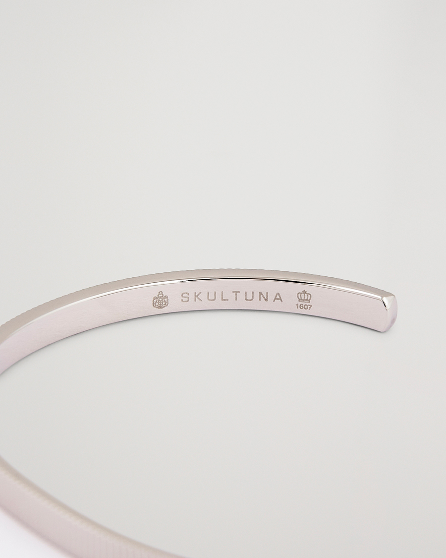 Men | Jewellery | Skultuna | Ribbed Cuff Polished Steel