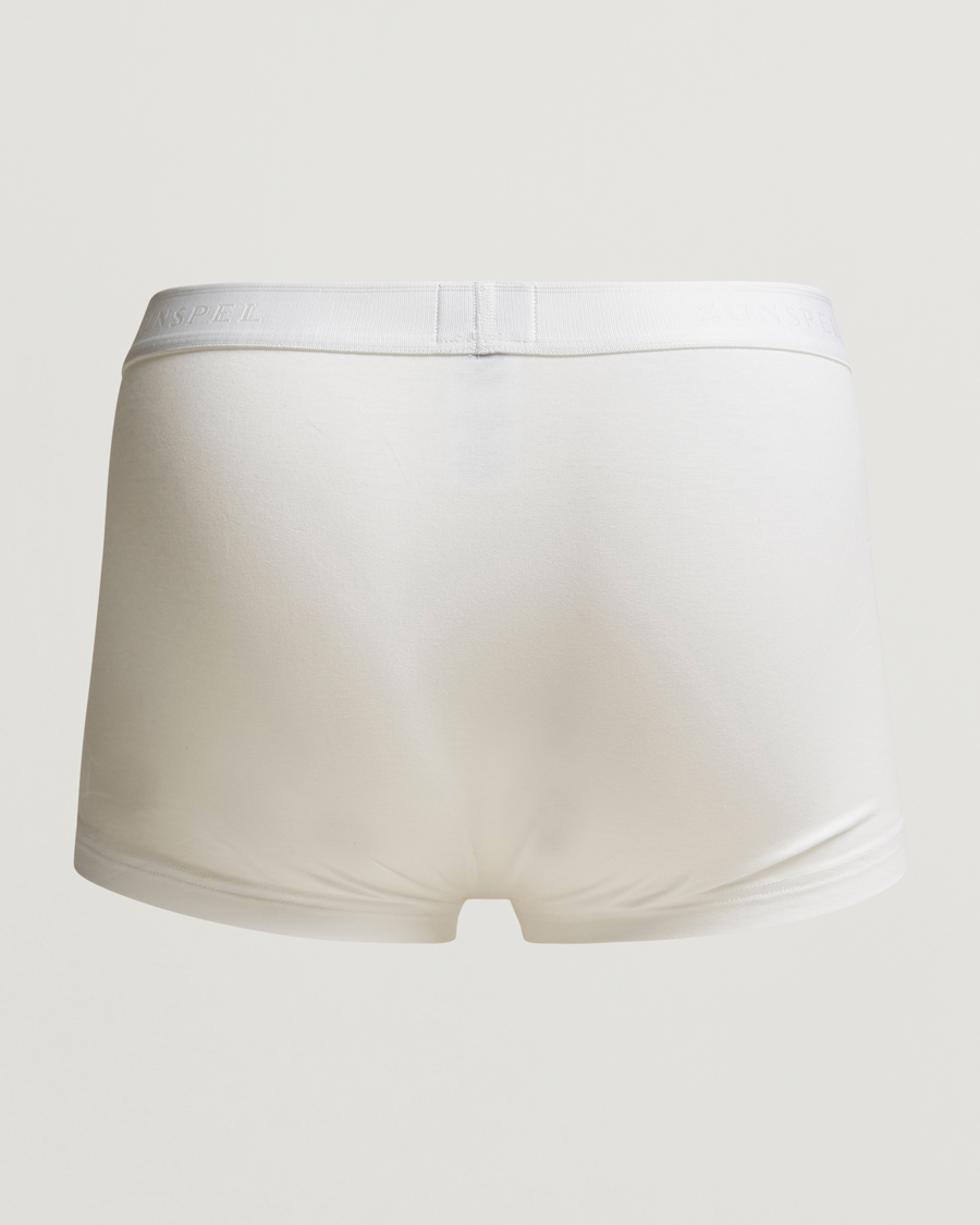 Men | Underwear & Socks | Sunspel | Cotton Stretch Trunk White