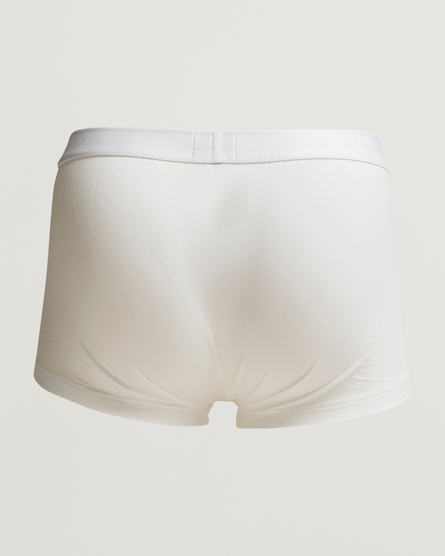 Men | Underwear & Socks | Sunspel | 2-Pack Cotton Stretch Trunk White