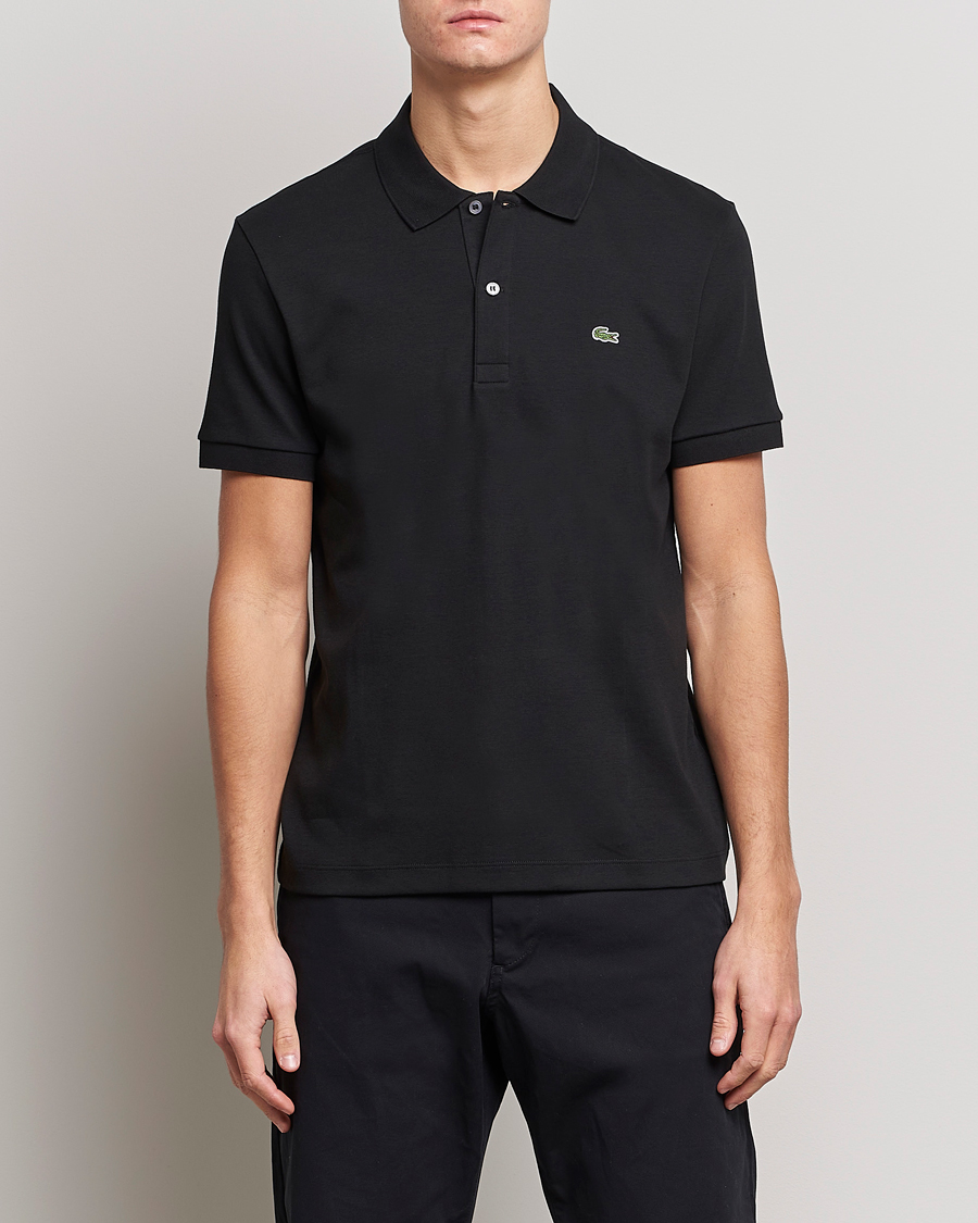 Men | Polo Shirts | Lacoste | Pima Interlock Piké Black
