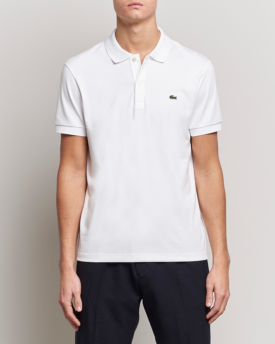 Men | Polo Shirts | Lacoste | Pima Interlock Piké White