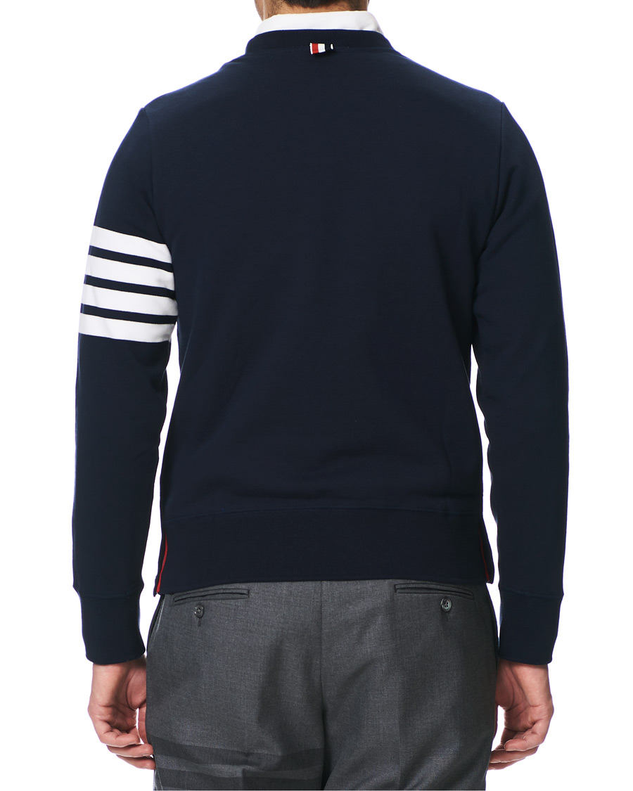 Men | Sweaters & Knitwear | Thom Browne | 4 Bar Classic Sweatshirt Navy