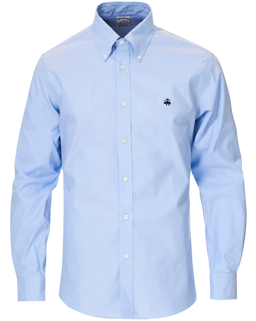 Men | Shirts | Brooks Brothers | Regent Fit Button Down Sport Shirt Light Blue