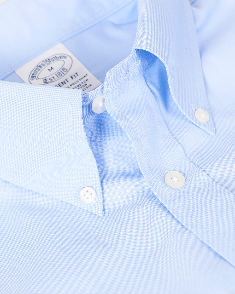 Men | Shirts | Brooks Brothers | Regent Fit Button Down Sport Shirt Light Blue