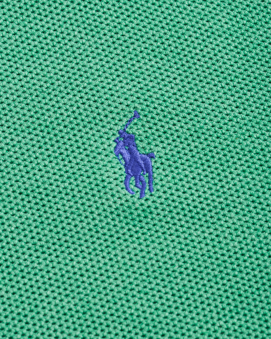 Men | Sweaters & Knitwear | Polo Ralph Lauren | Texture Half Zip Green Heather