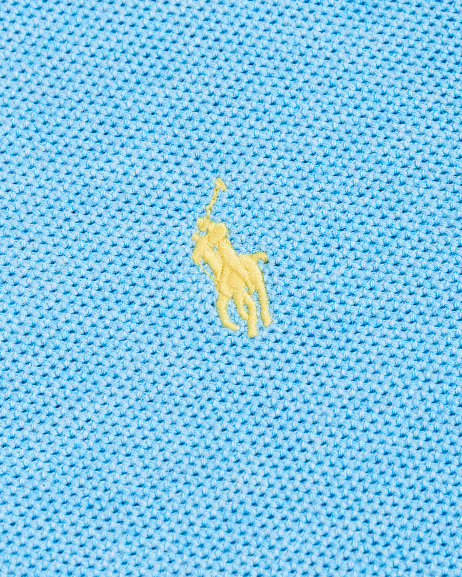 Men | Sweaters & Knitwear | Polo Ralph Lauren | Texture Half Zip Light Blue Heather