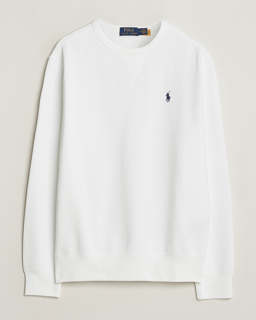 Men | Sweaters & Knitwear | Polo Ralph Lauren | Crew Neck Sweatshirt White