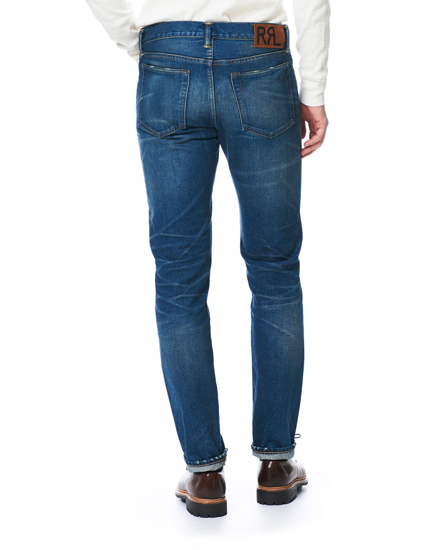 RRL Slim Narrow Selvedge Jeans Grandfalls Wash at CareOfCarl.com