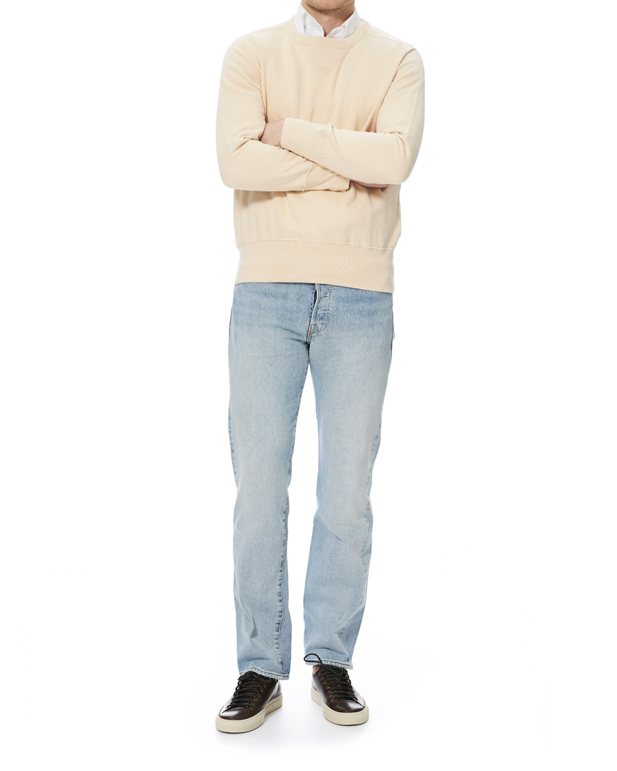 Men | Sweaters & Knitwear | Levi's Vintage Clothing | Bay Meadows Crew Neck Sweatshirts Double Cream