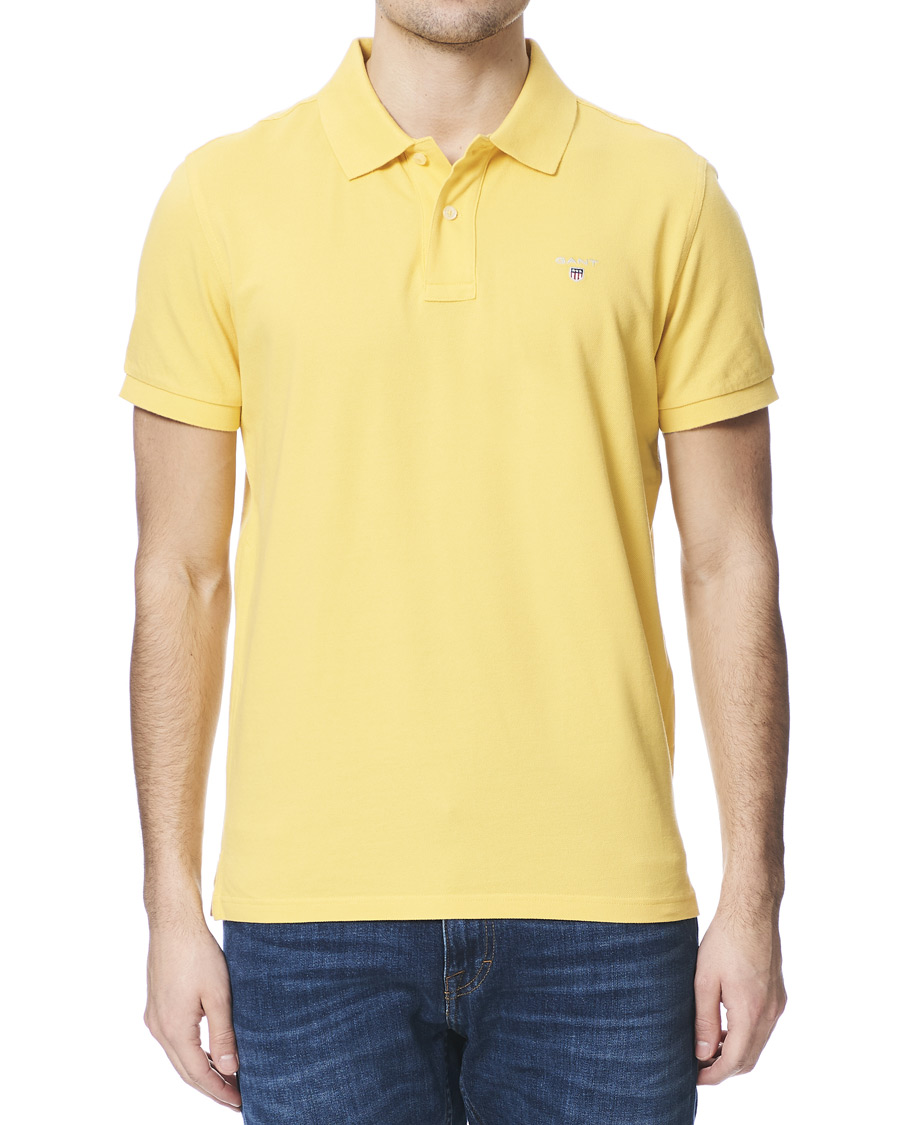 Men | Polo Shirts | GANT | The Original Polo Mimosa Yellow