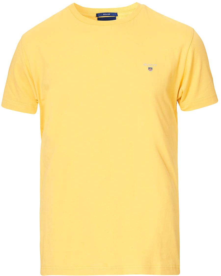 Men | T-Shirts | GANT | The Original Tee Mimosa Yellow