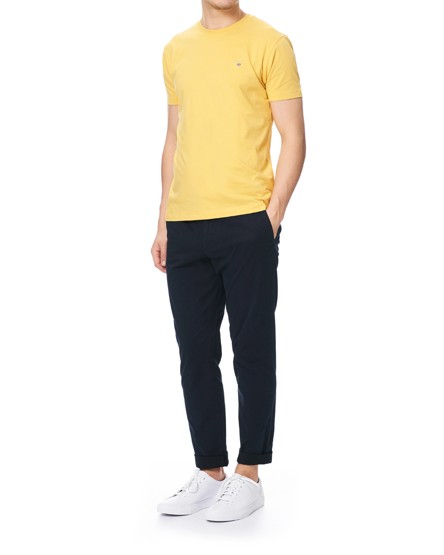 Men | T-Shirts | GANT | The Original Tee Mimosa Yellow