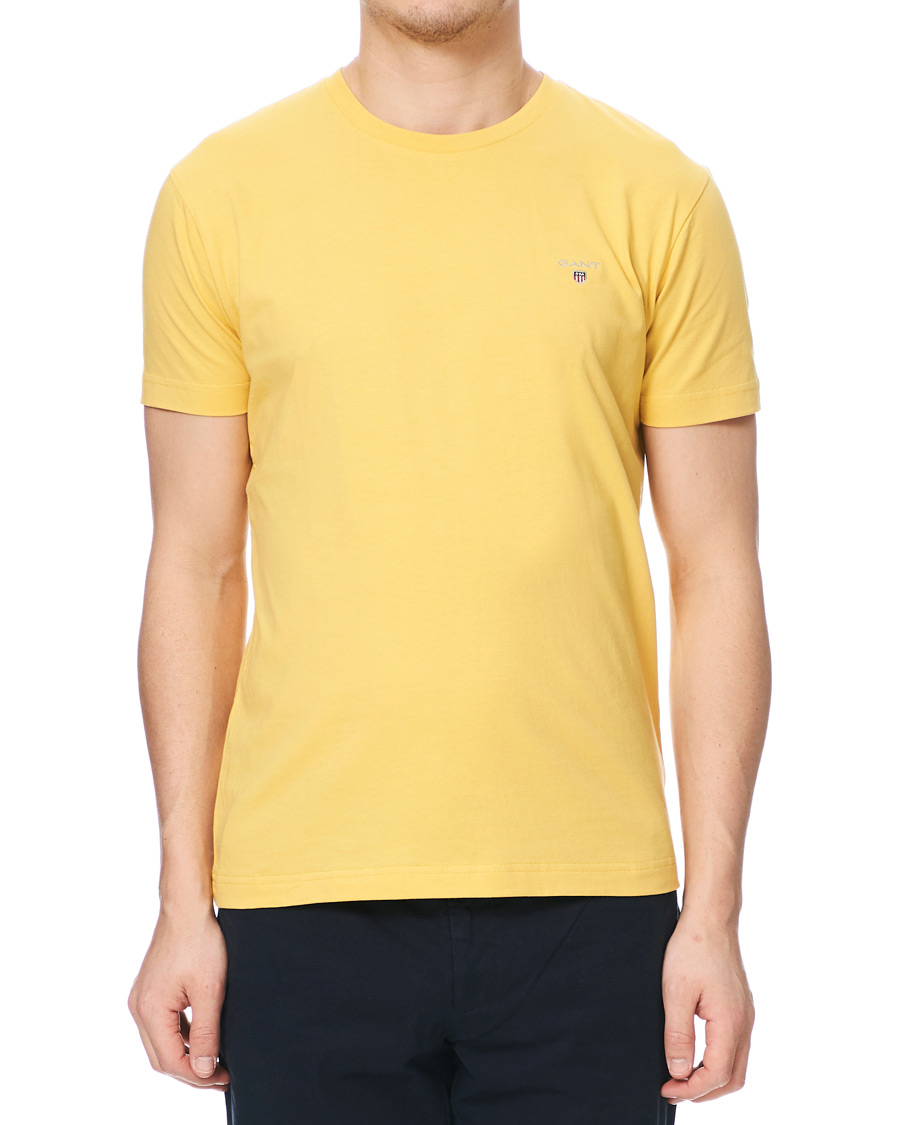 Men | T-Shirts | GANT | The Original Tee Mimosa Yellow