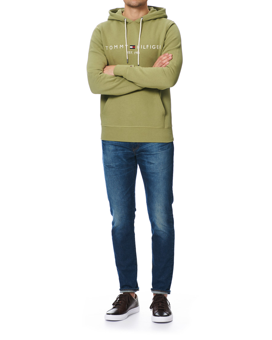 Men | Sweaters & Knitwear | Tommy Hilfiger | Logo Hoodie Faded Olive