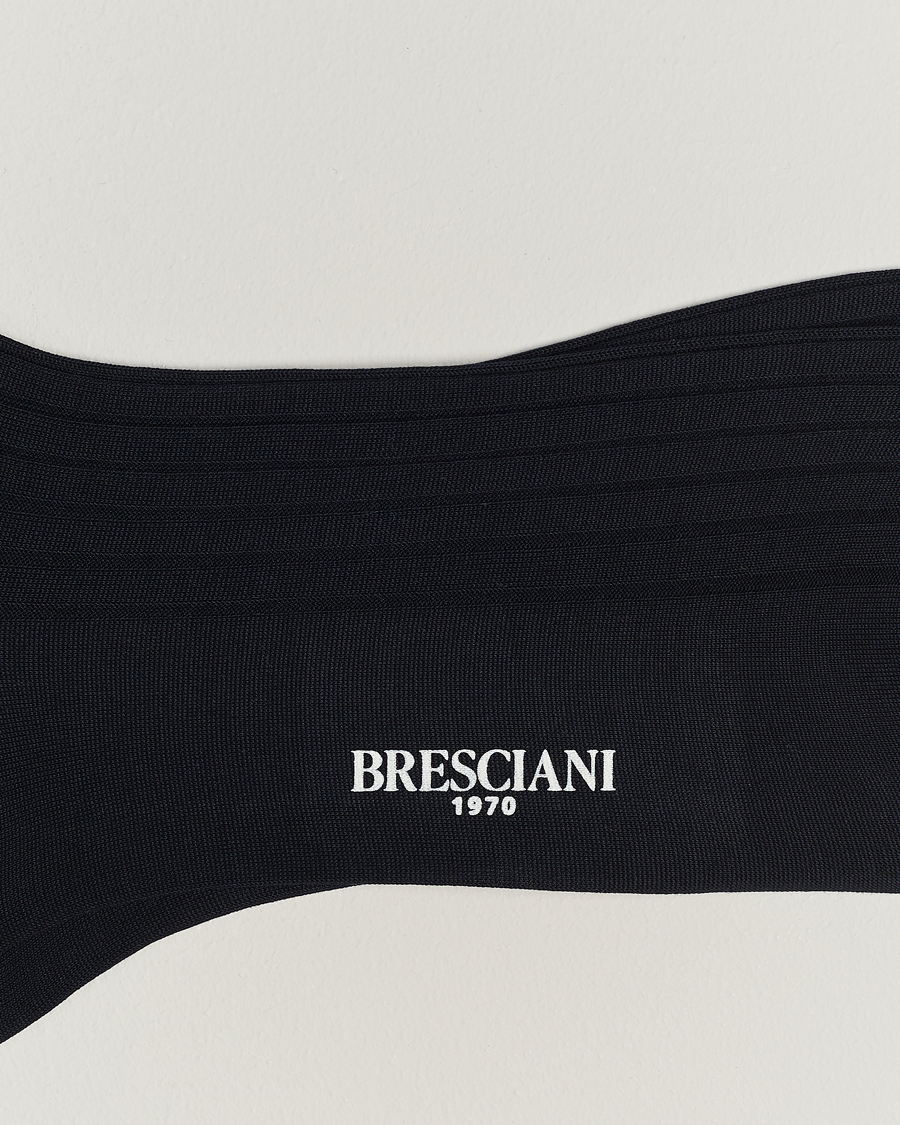 Men | Underwear & Socks | Bresciani | Cotton Ribbed Short Navy