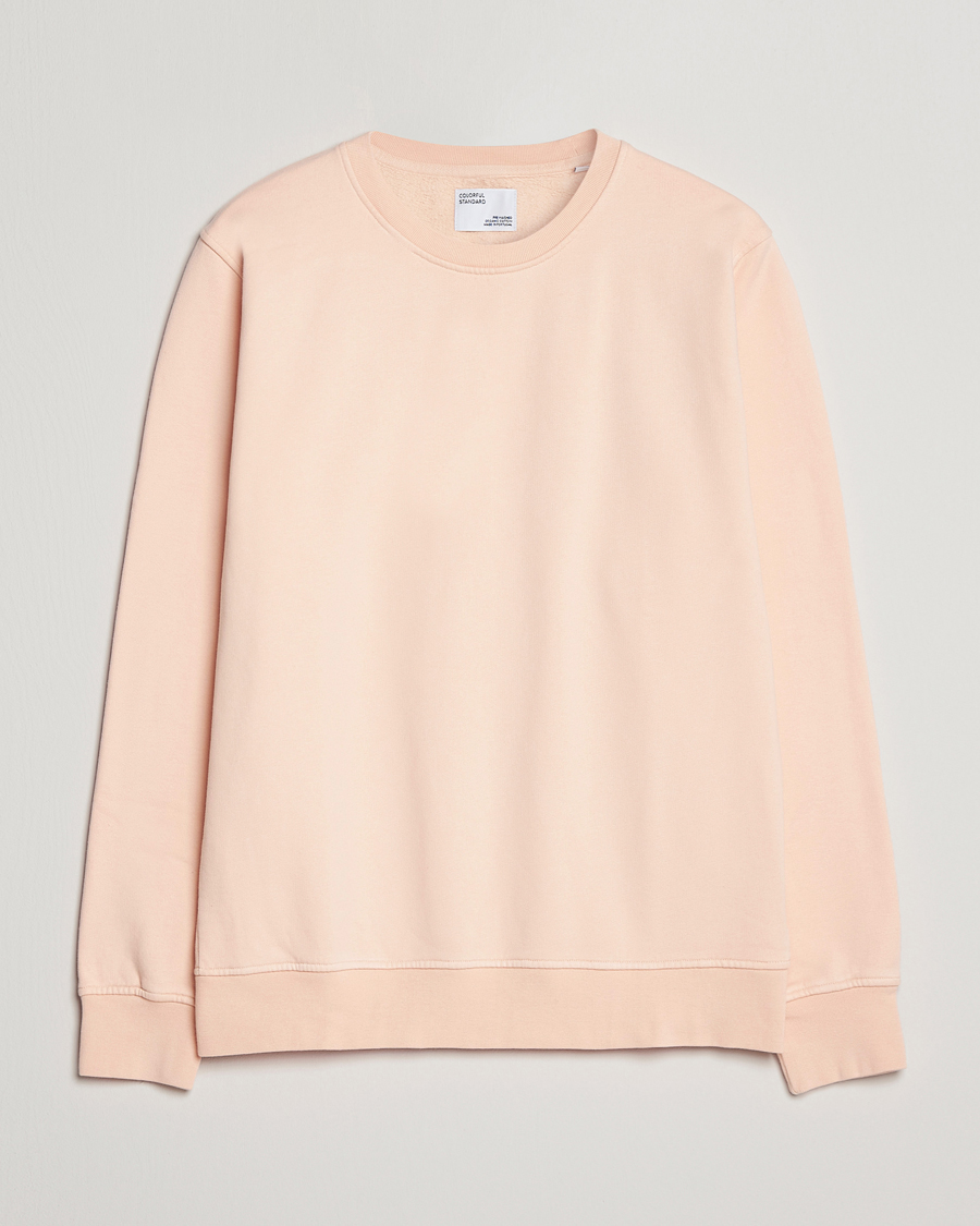 Men | Sweaters & Knitwear | Colorful Standard | Classic Organic Crew Neck Sweat Paradise Peach