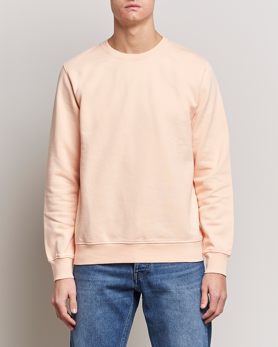Men | Sweaters & Knitwear | Colorful Standard | Classic Organic Crew Neck Sweat Paradise Peach